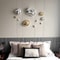 Abstract Simulated Stone Wall Decor Pendant Modern Lightweight Hanging Art For Living Room Dining 0