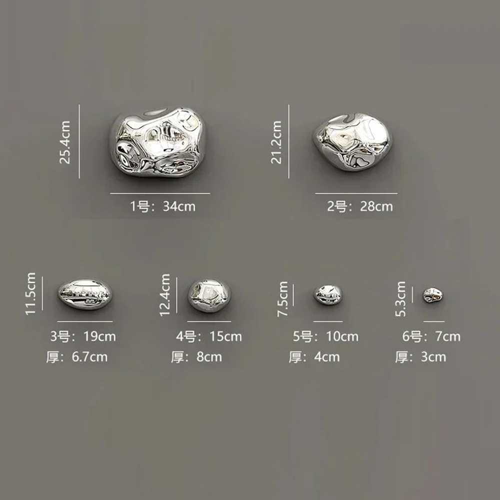 Abstract Simulated Stone Wall Decor Pendant Modern Lightweight Hanging Art For Living Room Dining 5