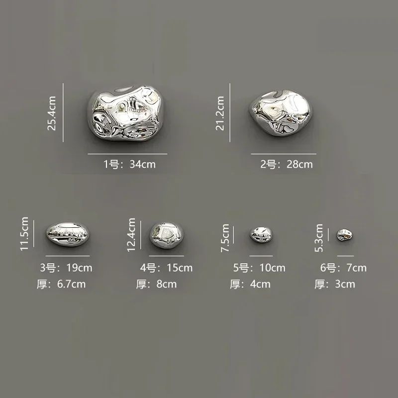 Abstract Simulated Stone Wall Decor Pendant Modern Lightweight Hanging Art For Living Room Dining 5