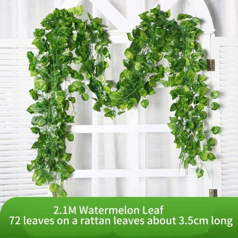 8268 In Artificial Ivy Leaf Garland Lush Green Hanging Vine For Home Garden Wedding Decor 11