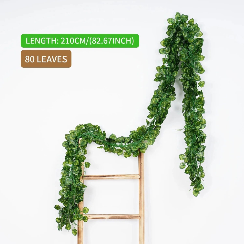 8268 In Artificial Ivy Leaf Garland Lush Green Hanging Vine For Home Garden Wedding Decor 19
