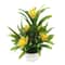 Artificial Lotus Flower Bonsai Pot Colorful Mini Fake Plant For Home Office Table Decor 9