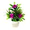 Artificial Lotus Flower Bonsai Pot Colorful Mini Fake Plant For Home Office Table Decor 10