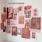 Nordic Retro Photo Card Wall Stickers Set Japanese Mori Style DIY Art Postcards For Bedroom Decor 5