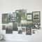 Nordic Retro Photo Card Wall Stickers Set Japanese Mori Style DIY Art Postcards For Bedroom Decor 7