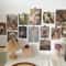 Nordic Retro Photo Card Wall Stickers Set Japanese Mori Style DIY Art Postcards For Bedroom Decor 16