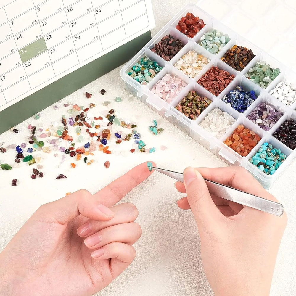 Natural Quartz Crystal Chip Stones Irregular Healing Gravel For Aquarium Feng Shui DIY Decor 2