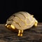 Gold Longevity Money Turtle Figurine Ceramic Desk Ornament For Wealth Home Decor 1