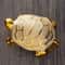 Gold Longevity Money Turtle Figurine Ceramic Desk Ornament For Wealth Home Decor 4