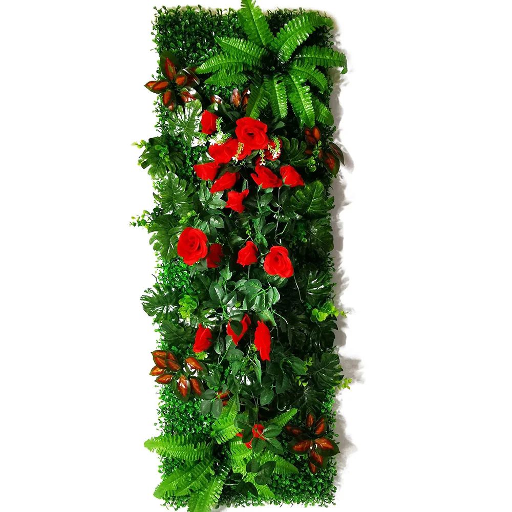 Artificial Grass Moss Wall Panel Subtropical Greenery Hanging Decor For Home Outdoor Spaces 1574 24