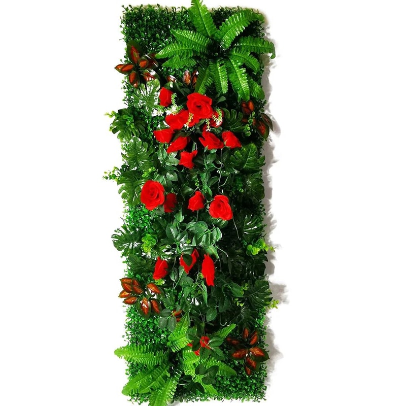 Artificial Grass Moss Wall Panel Subtropical Greenery Hanging Decor For Home Outdoor Spaces 1574 24