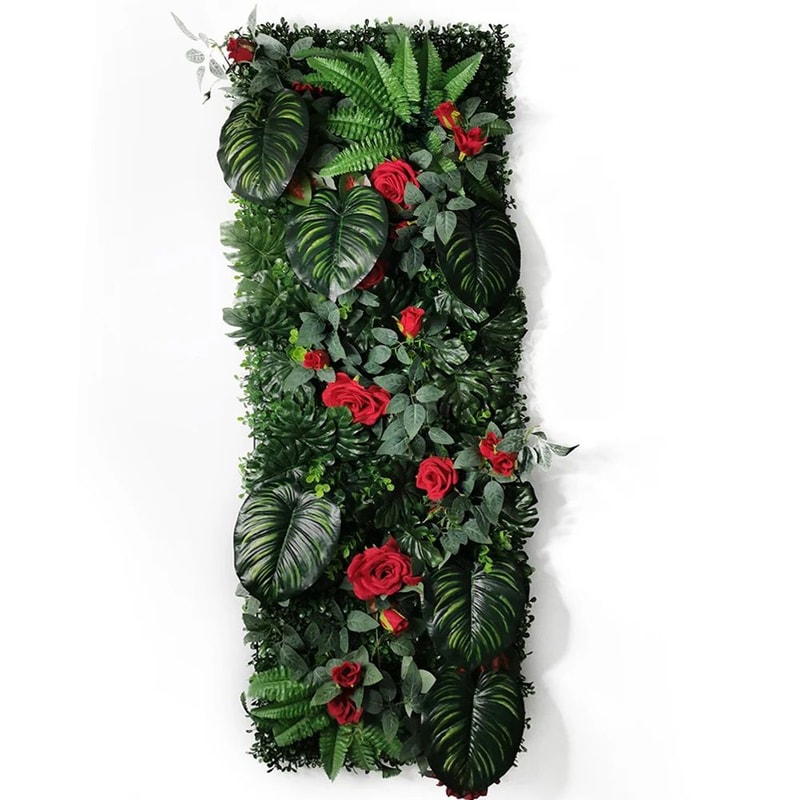 Artificial Grass Moss Wall Panel Subtropical Greenery Hanging Decor For Home Outdoor Spaces 1574 25