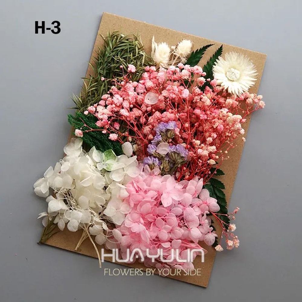 Preserved Dried Hydrangea Flower Set Real Floral Materials For Resin Candle DIY Crafts 8