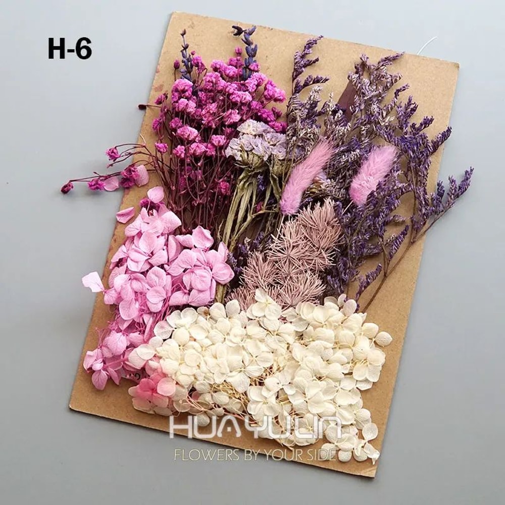 Preserved Dried Hydrangea Flower Set Real Floral Materials For Resin Candle DIY Crafts 11