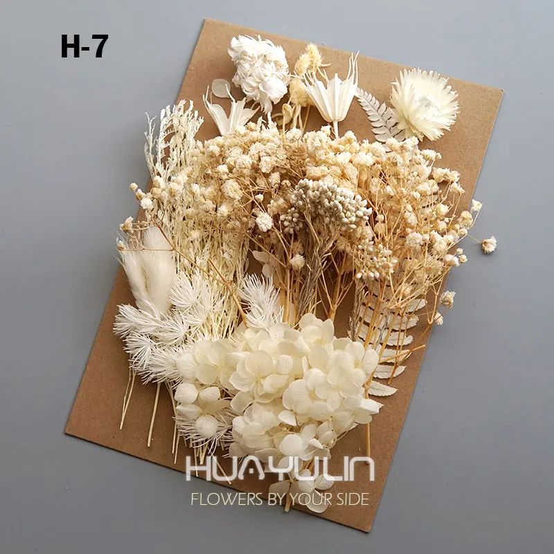 Preserved Dried Hydrangea Flower Set Real Floral Materials For Resin Candle DIY Crafts 12