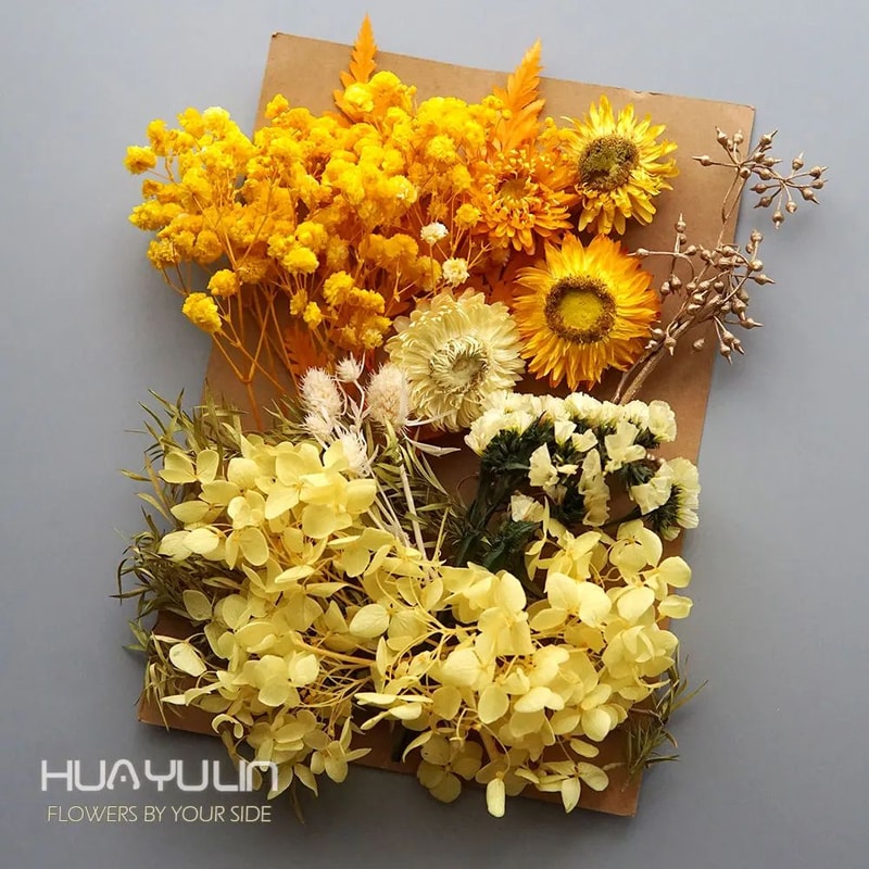 Preserved Dried Hydrangea Flower Set Real Floral Materials For Resin Candle DIY Crafts 15