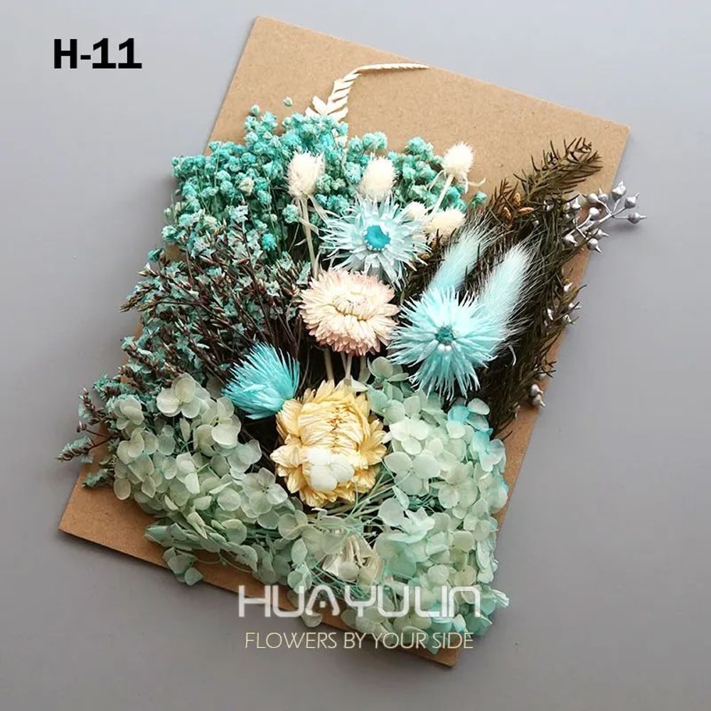 Preserved Dried Hydrangea Flower Set Real Floral Materials For Resin Candle DIY Crafts 16