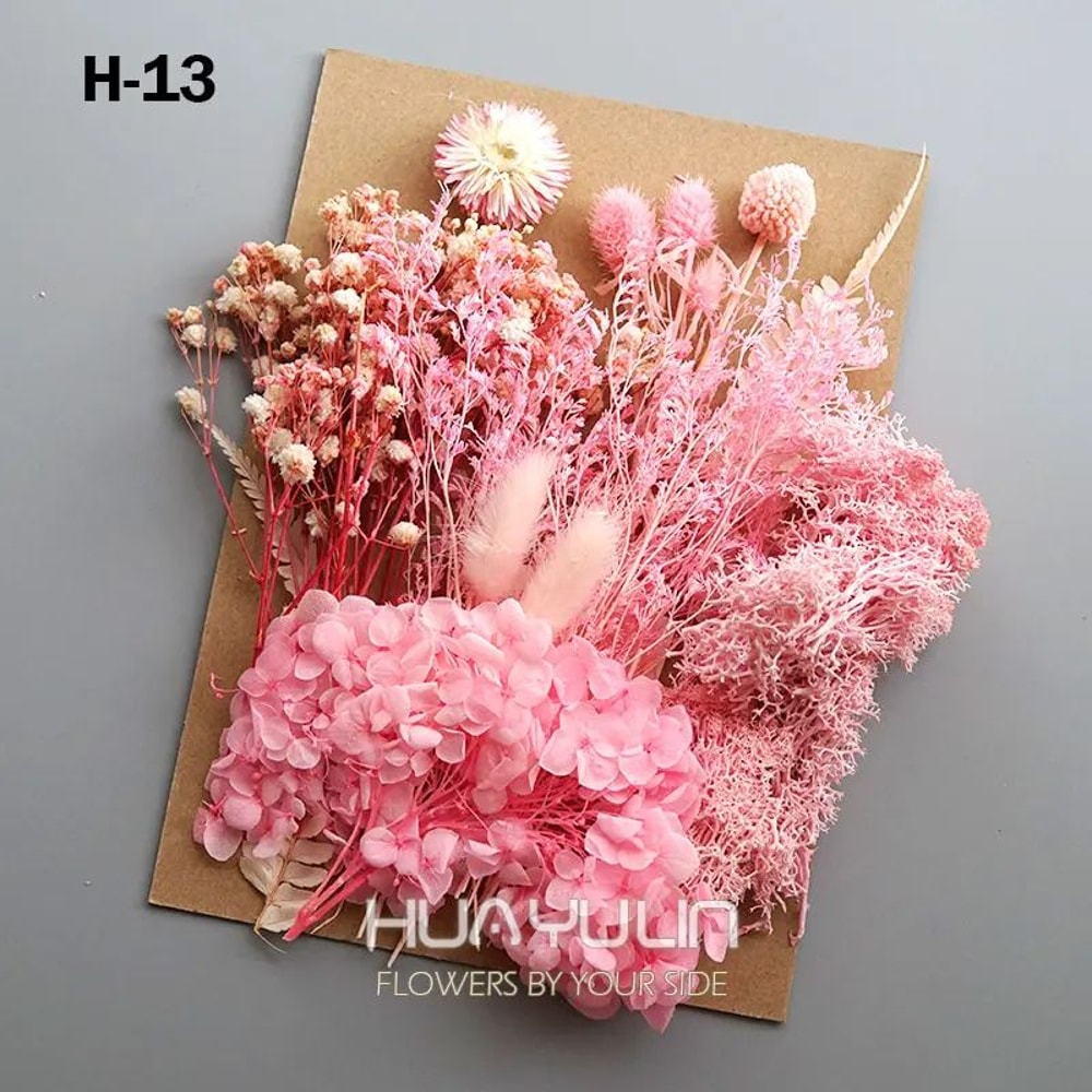 Preserved Dried Hydrangea Flower Set Real Floral Materials For Resin Candle DIY Crafts 18