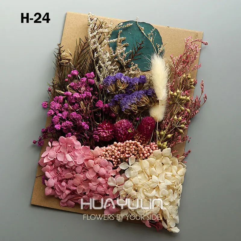 Preserved Dried Hydrangea Flower Set Real Floral Materials For Resin Candle DIY Crafts 29