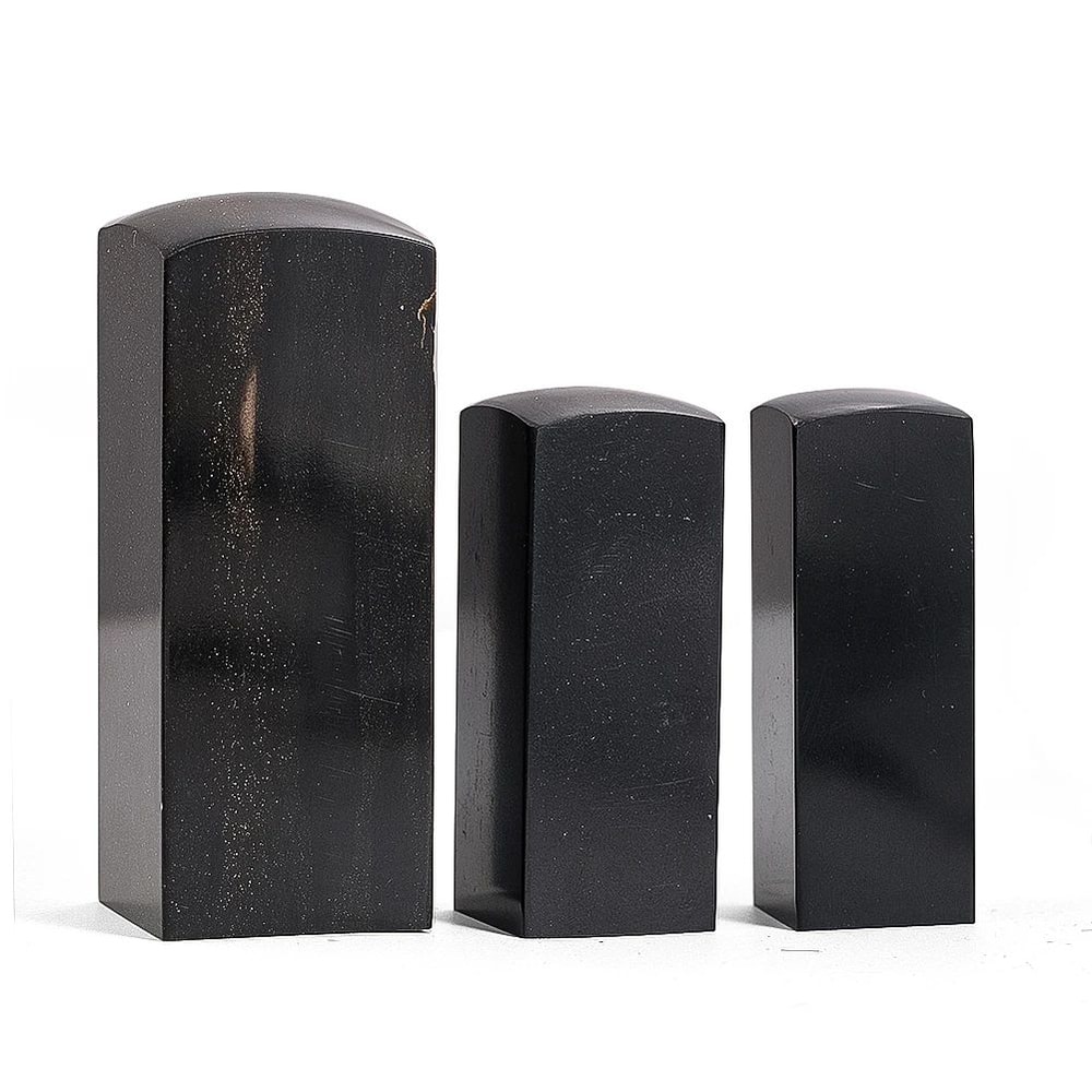 Natural Black Buffalo Horn Craft Blank Smooth DIY Seal Material For Carving Knife Handles Handmad 0