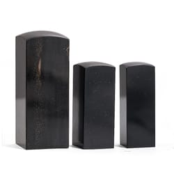 natural black buffalo horn craft blank – smooth diy seal material for carving, knife handles & handmade projects