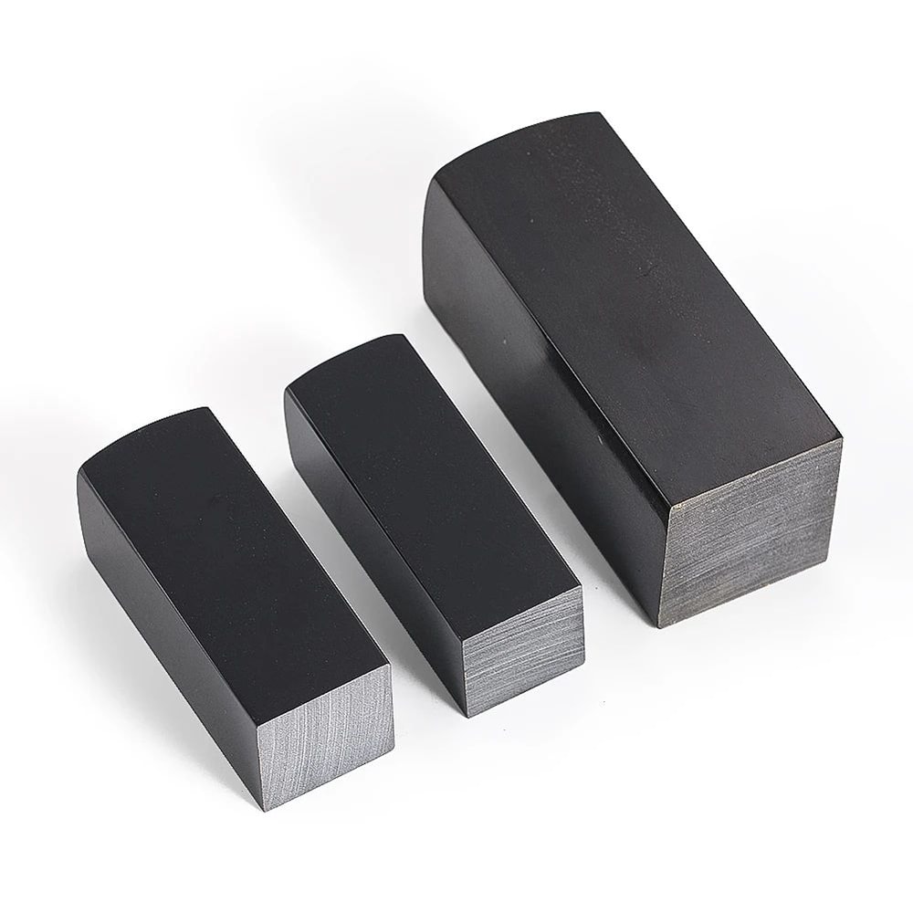 Natural Black Buffalo Horn Craft Blank Smooth DIY Seal Material For Carving Knife Handles Handmad 4