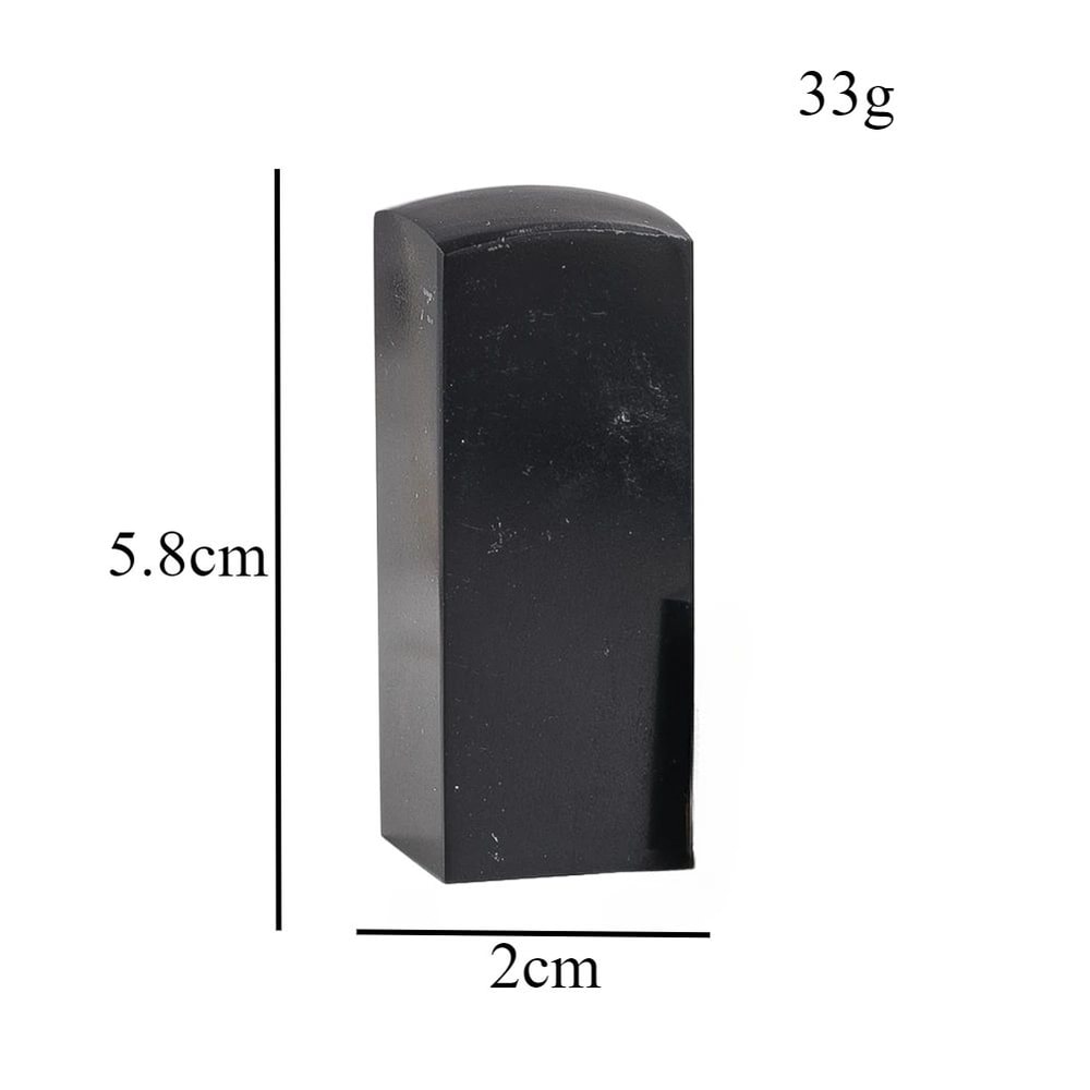 Natural Black Buffalo Horn Craft Blank Smooth DIY Seal Material For Carving Knife Handles Handmad 6