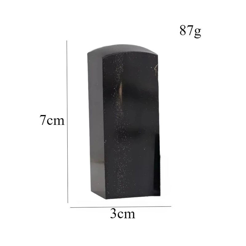 Natural Black Buffalo Horn Craft Blank Smooth DIY Seal Material For Carving Knife Handles Handmad 8