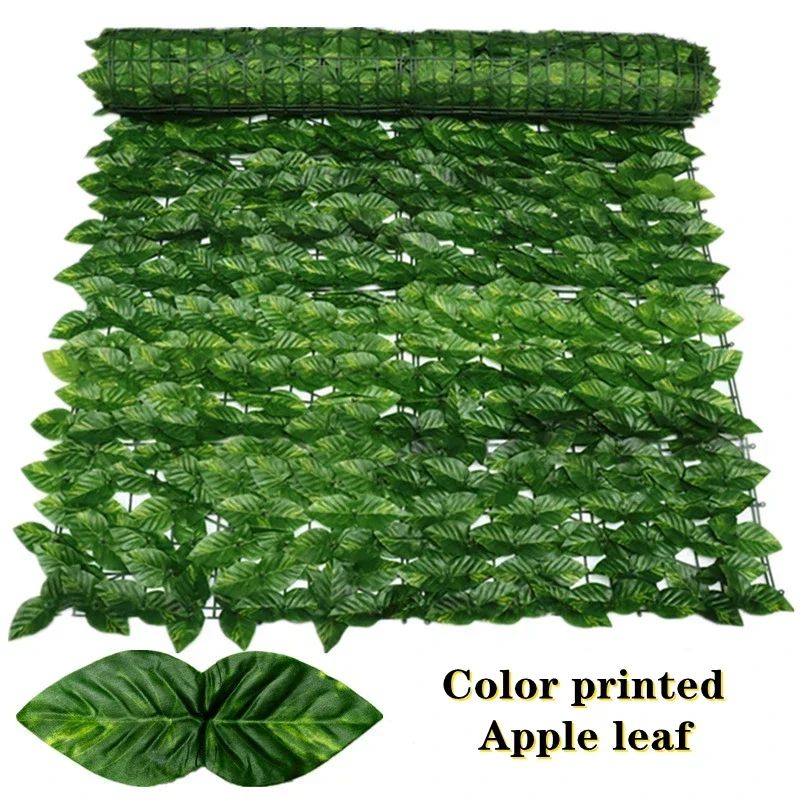 Artificial Ivy Leaf Privacy Fence Panel Realistic Green Hedge Screen For Outdoor Wall Balcony Dec 11