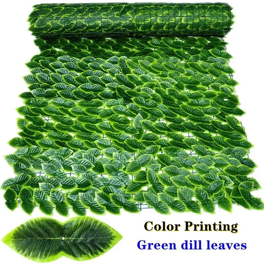 Artificial Ivy Leaf Privacy Fence Panel Realistic Green Hedge Screen For Outdoor Wall Balcony Dec 13
