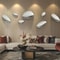 Modern Luxury Water Drop Wall Pendant Imitation Stainless Steel Goose Egg Stone Decor For Elegant 1