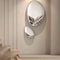 Modern Luxury Water Drop Wall Pendant Imitation Stainless Steel Goose Egg Stone Decor For Elegant 2