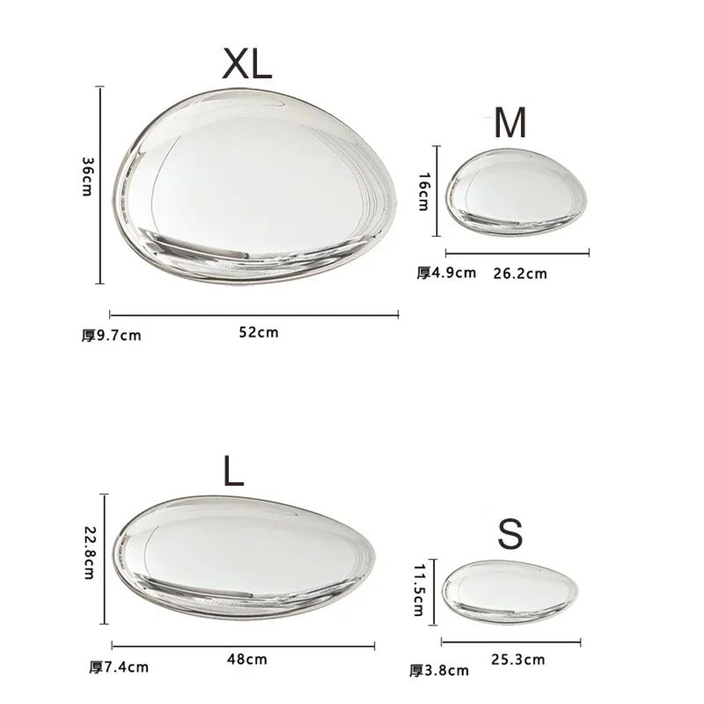 Modern Luxury Water Drop Wall Pendant Imitation Stainless Steel Goose Egg Stone Decor For Elegant 3