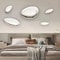 Modern Luxury Water Drop Wall Pendant Imitation Stainless Steel Goose Egg Stone Decor For Elegant 5