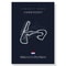F1 Race Track Canvas Wall Art Minimalist Black Circuit Map Poster For Home Office Decor 13