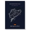 F1 Race Track Canvas Wall Art Minimalist Black Circuit Map Poster For Home Office Decor 14