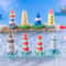 Mini Ocean Lighthouse Resin Figurine Cute Coastal Dollhouse Fairy Garden Decor 5