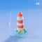 Mini Ocean Lighthouse Resin Figurine Cute Coastal Dollhouse Fairy Garden Decor 10