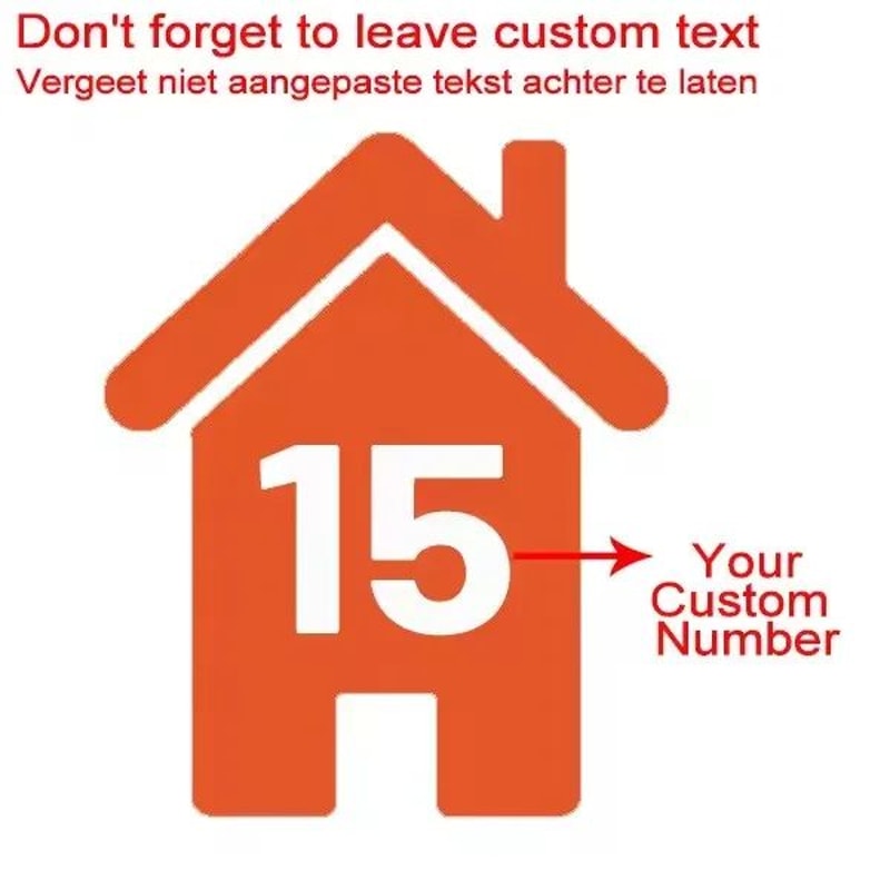 Custom Wheelie Bin Number Stickers 4pcs Waterproof Vinyl House Number Decals For Trash Recycling B 6
