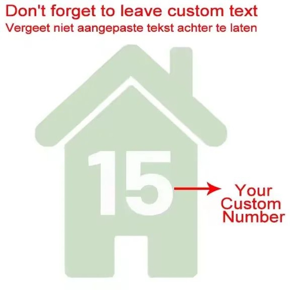 Custom Wheelie Bin Number Stickers 4pcs Waterproof Vinyl House Number Decals For Trash Recycling B 18