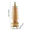 Feng Shui Wenchang Pagoda Tower Statue Zinc Alloy 3D Lucky Scholar Ornament For Home Office Decor 7