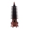 Feng Shui Wenchang Pagoda Tower Statue Zinc Alloy 3D Lucky Scholar Ornament For Home Office Decor 8