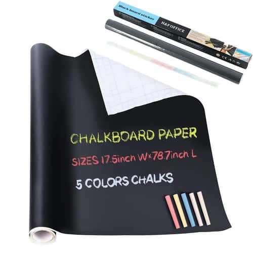 Self-Adhesive Chalkboard Wall Sticker – Erasable Blackboard Vinyl for Kids Room, Office & Creative Spaces