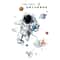Astronaut Space Wall Stickers Set Removable PVC Galaxy Decals For Kids Room Nursery Decor 2