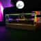 Black Pearl Liquid Motion Ship Bottle Floating Acrylic Fluid Toy Decor For Desk Home 7