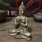 Thai Meditation Buddha Statue Bronze Finish Resin Feng Shui Figurine For Peace Prosperity Decor 0