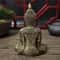 Thai Meditation Buddha Statue Bronze Finish Resin Feng Shui Figurine For Peace Prosperity Decor 1