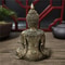 Thai Meditation Buddha Statue Bronze Finish Resin Feng Shui Figurine For Peace Prosperity Decor 1