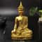 Thai Meditation Buddha Statue Bronze Finish Resin Feng Shui Figurine For Peace Prosperity Decor 10