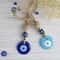 Handcrafted Evil Eye Glass Wall Hanging Blue Eye Protection Pendant For Home Decor 2